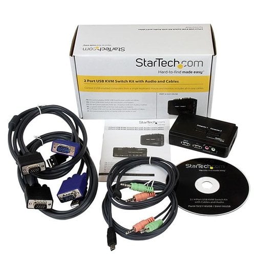 2 Port USB KVM Switch w/Audio & Cables - Achat / Vente sur grosbill.com - 5