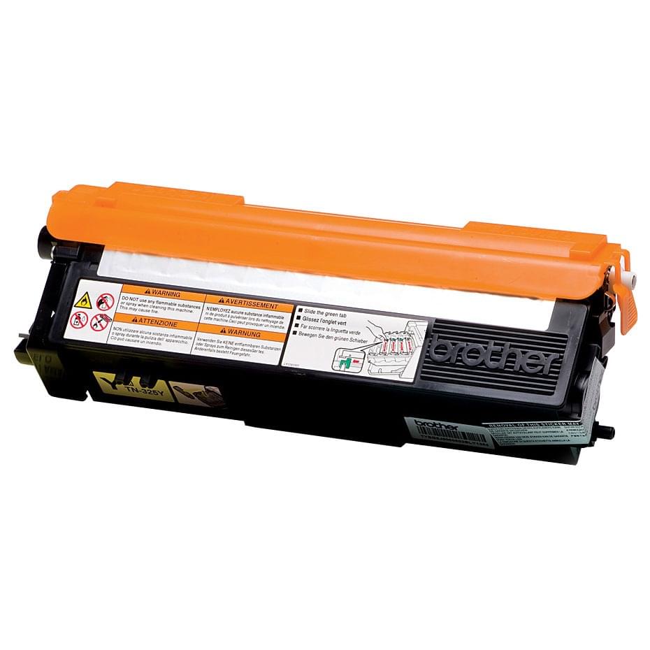 Toner TN320Y Jaune - 1500p pour imprimante Laser Brother - 0