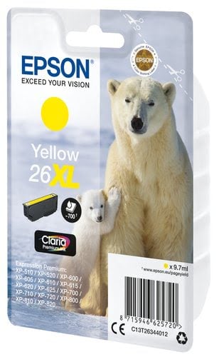 Epson - Jaune - C13T26344012 - Achat / Vente Consommable imprimante sur grosbill.com - 1