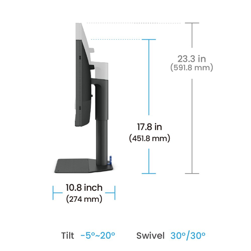 BenQ 24"  9H.LLVLA.TBE - Ecran PC BenQ - grosbill.com - 4