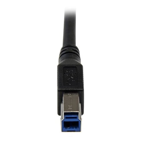 1m Black USB 3 Cable Right Angle A to B - Achat / Vente sur grosbill.com - 4