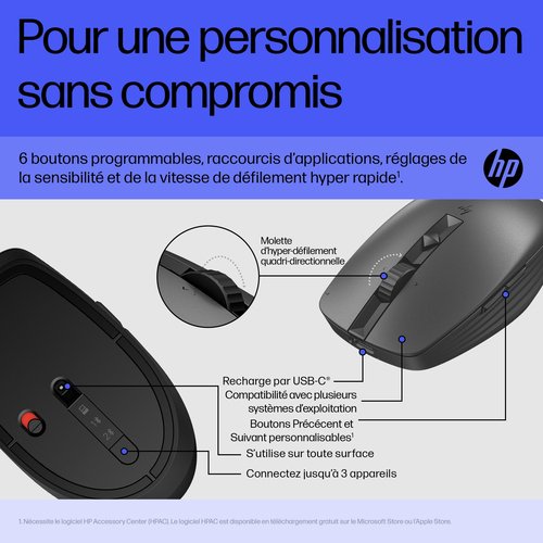 HP 715 RECHARGEABLE SILENT - Achat / Vente sur grosbill.com - 15