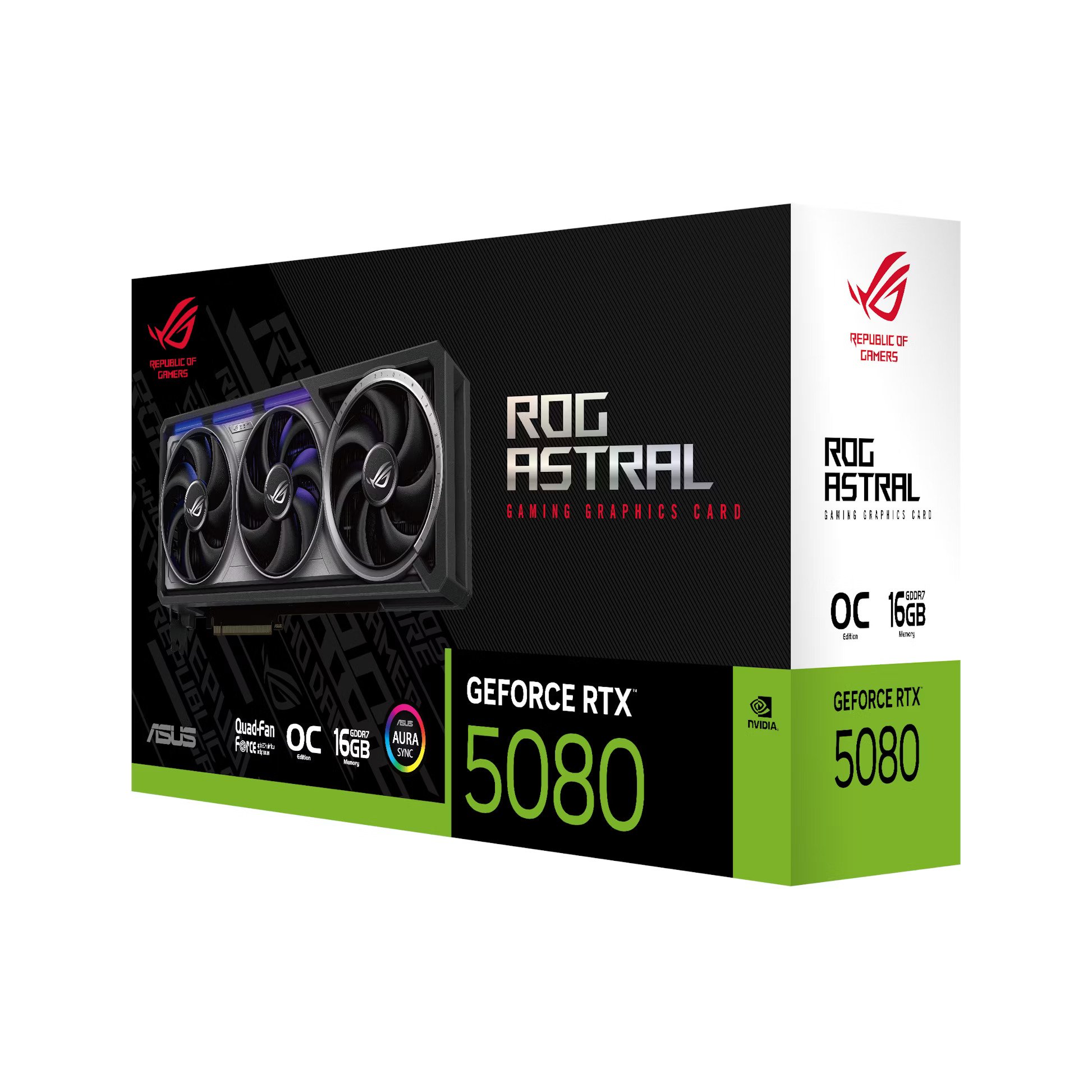 Asus ROG Astral GeForce RTX 5080 16GB GDDR7 OC Edition - Carte graphique - 5