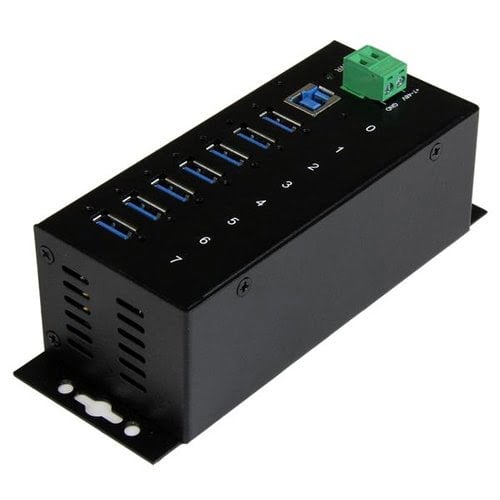 7 Port Industrial USB 3.0 Hub - Metal - Achat / Vente sur grosbill.com - 1