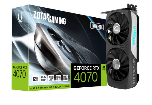 ZOTAC Gaming GeForce RTX 4070 Twin Edge 12GB - Carte graphique - 5