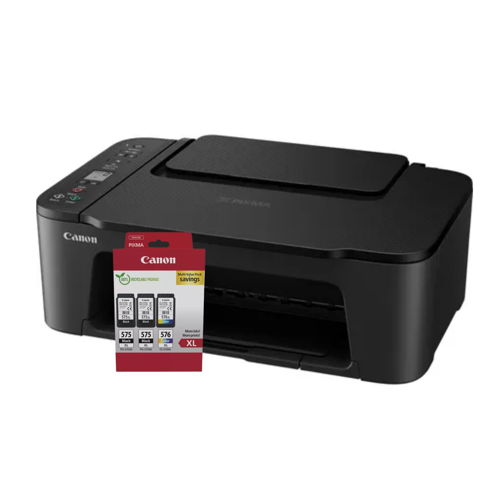 Imprimante multifonction Canon Bundle PIXMA TS3550i + Pack de 3 cartouches# - 0