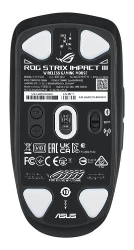 Asus ROG STRIX IMPACT III Wireless - Souris PC Asus - grosbill.com - 1