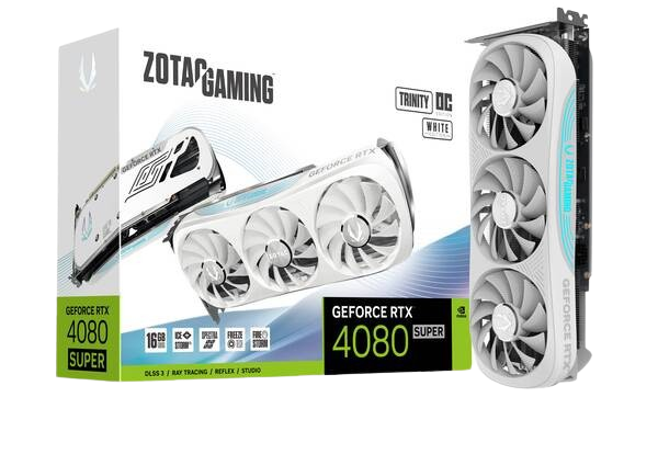 image produit ZOTAC RTX 4080 SUPER TRINITY OC WHITE EDITION 16G Grosbill