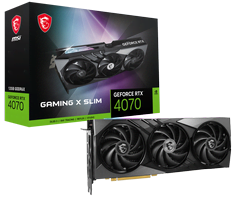 Carte graphique MSI GeForce RTX 4070 GAMING X SLIM 12G	 Grosbill