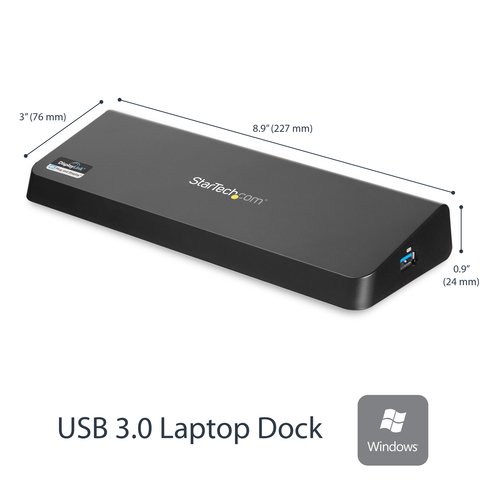 4K Laptop Docking Station DP HDMI USB 3 - Achat / Vente sur grosbill.com - 2