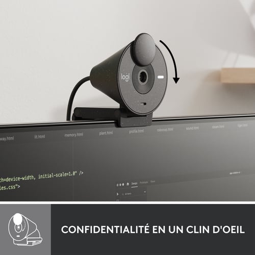 Logitech BRIO 300 - Webcam - grosbill.com - 6