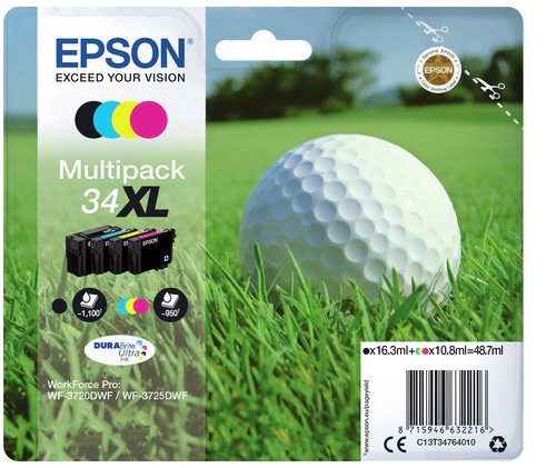 Epson - Noir, Cyan, Magenta, Jaune - C13T34764020 - Achat / Vente Consommable imprimante sur grosbill.com - 1