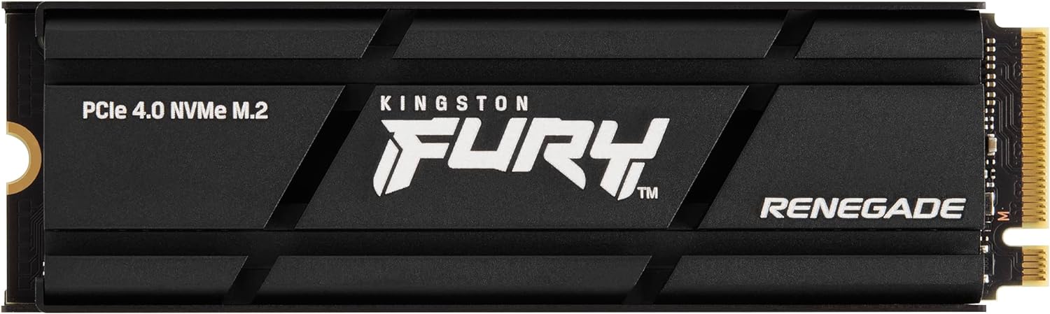 Kingston 2To M.2 NVMe Gen4 FURY Renegade- SFYRDK/2000G w/hs  M.2 - Disque SSD - 1