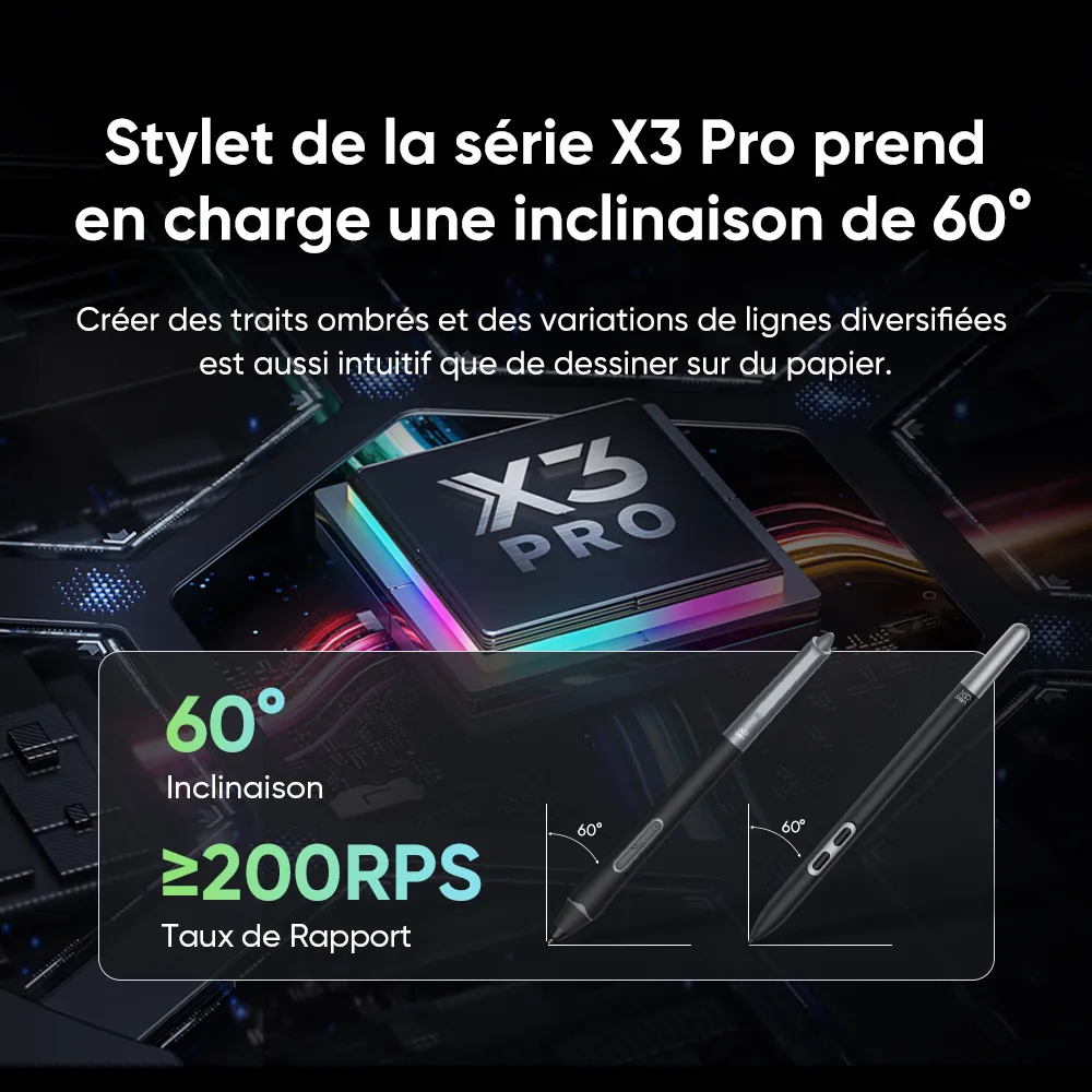 XPPEN Artist Pro 24 Gen 24K/5080LPI/24"/Noir - Tablette graphique - 8