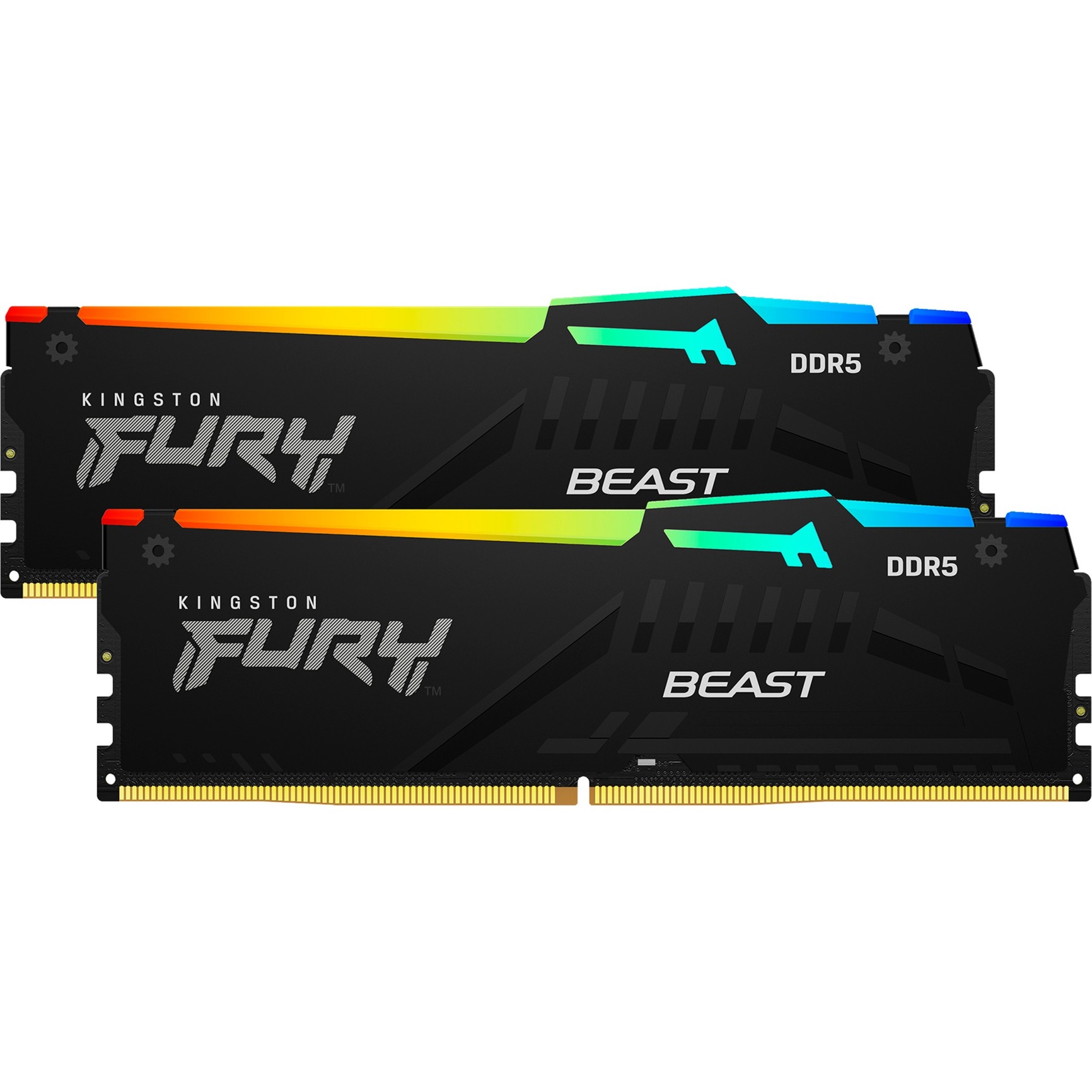 Kingston Fury Beast 32Go RGB (2x16Go) DDR5 6000MHz - Mémoire PC Kingston sur grosbill.com - 1