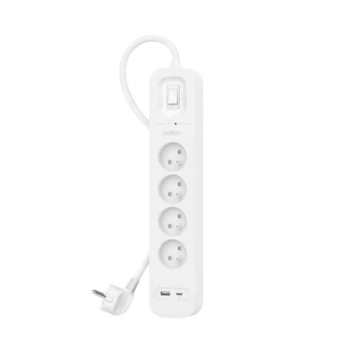 Surge Protection with USB C 4 Outlet - Achat / Vente sur grosbill.com - 0