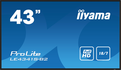 Iiyama ProLite LE4341S-B2 - 43" FHD IPS 8ms LAN (LE4341S-B2) - Achat / Vente Affichage dynamique sur grosbill.com - 0