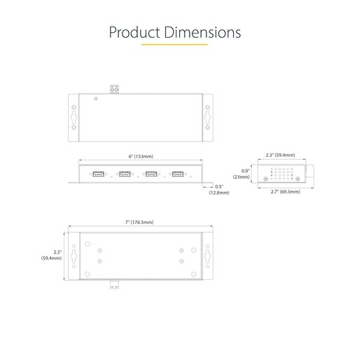 HUB USB 3.0 5GBPS A 4 PORTS IN - Achat / Vente sur grosbill.com - 9