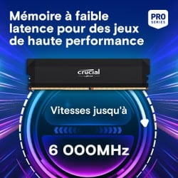 Mémoire PC Crucial Pro Overclocking Edition 32Go (2x16Go) DDR5 6400MHz Grosbill