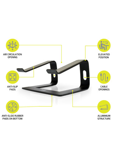 STAND NOTEBOOK ALUMINIUM de 10 à 15.6 - Port - 3