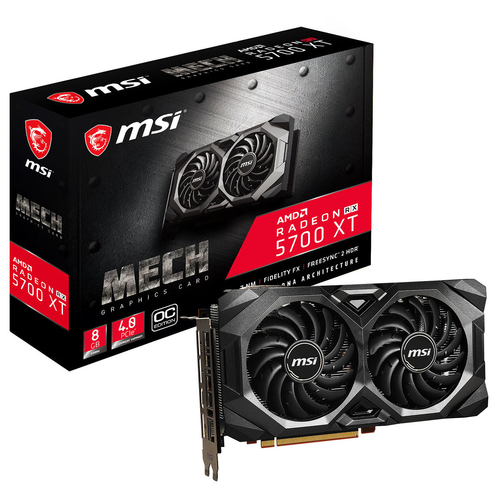 MSI RX 5700 XT MECH OC  - Carte graphique MSI - grosbill.com - 0