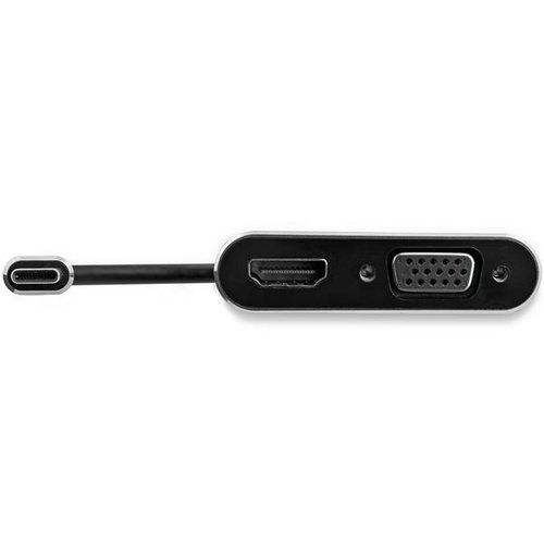 USB C to VGA and HDMI Adapter - Aluminum - Achat / Vente sur grosbill.com - 3