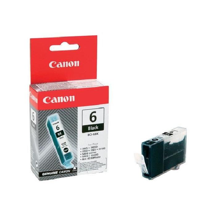 Cartouche BCI 6 Noir - 4705A002 pour imprimante Jet d'encre Canon - 0