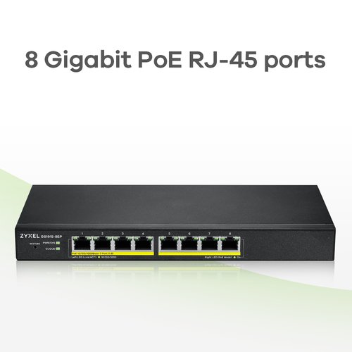 ZYXEL GS1915-8EP 8-PORT GBE POE - Achat / Vente sur grosbill.com - 5