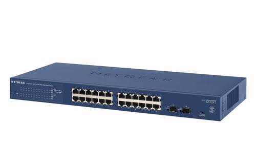 Switch Netgear 24 ports 10/100/1000 GS724T Rackable - grosbill.com - 2