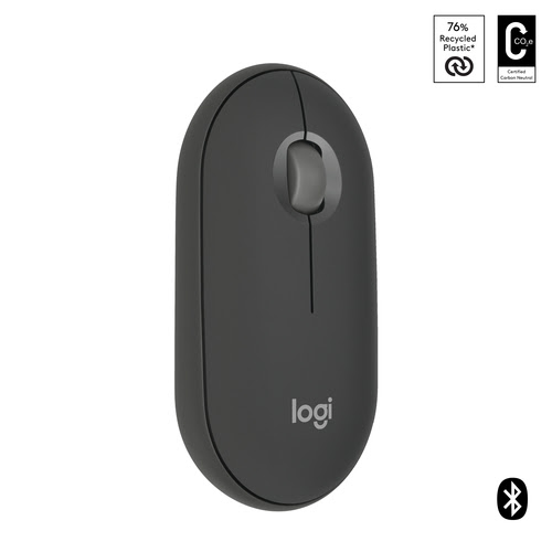 Logitech PEBBLE M350S Graphite - Souris PC Logitech - grosbill.com - 1