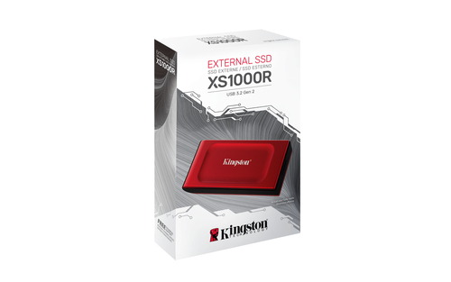 Kingston XS1000 Red USB-C 3.2 1To (SXS1000R/1000G) - Achat / Vente Disque SSD externe sur grosbill.com - 4