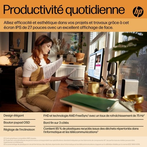 HP V27i G5 FHD Mon - Achat / Vente sur grosbill.com - 7