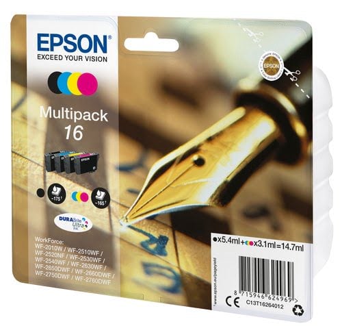 Epson - Noir, Cyan, Magenta, Jaune - C13T16264022 - Achat / Vente Consommable imprimante sur grosbill.com - 1