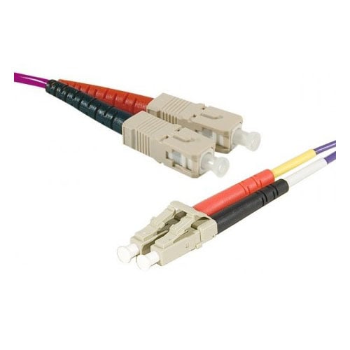  Cordon fibre optique OM3 SC/LC 50/125 -1m