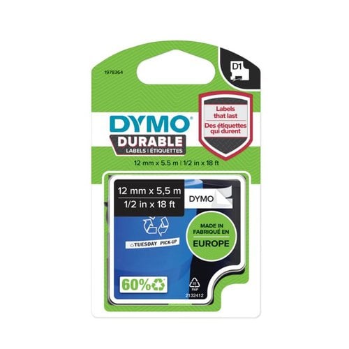 Dymo D1 VINYLBAND PERMANENT - Achat / Vente Consommable imprimante sur grosbill.com - 1