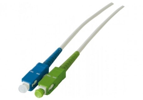 Cordon simplex fibre optique OS2 LS0H APC/UPC 3,0m - 0