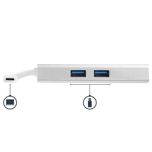 USB C Multiport Adapter - PD - Silver - Achat / Vente sur grosbill.com - 2