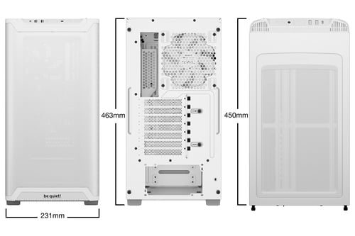 be quiet! PURE BASE 501 Airflow White Blanc - Boîtier PC - 1