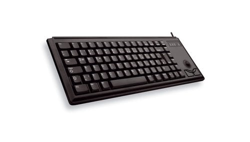 G84-4400 TRACKBALL KEYBOARD Clavier filaire miniature, trackball, USB, noir, AZERTY - FR - Achat / Vente sur grosbill.com - 2