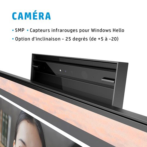 HP E24mv G4 60,5 cm (23.8") 1920 x 1080 pixels Full HD Noir, Argent - Achat / Vente sur grosbill.com - 11