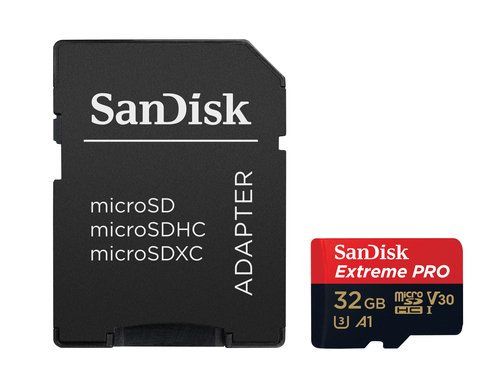 Extreme Pro microSDHC 32GB+SD Adapter - Achat / Vente sur grosbill.com - 2