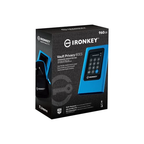 Kingston IronKey Vault Privacy 80 USB-C 3.2 960Go (IKVP80ES/960G) - Achat / Vente Disque SSD externe sur grosbill.com - 2