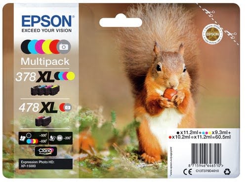 Epson Ink/378XL+478XL Squirrel CMYKRG - Achat / Vente Consommable imprimante sur grosbill.com - 1