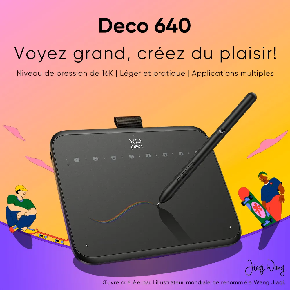 XPPEN Deco  640 5080LPI/6"/Noir - Tablette graphique XPPEN - 0