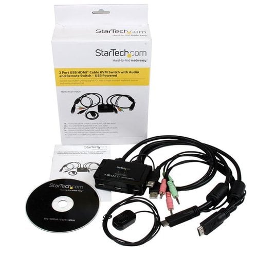 2 Port USB HDMI Cable KVM Switch - Achat / Vente sur grosbill.com - 5