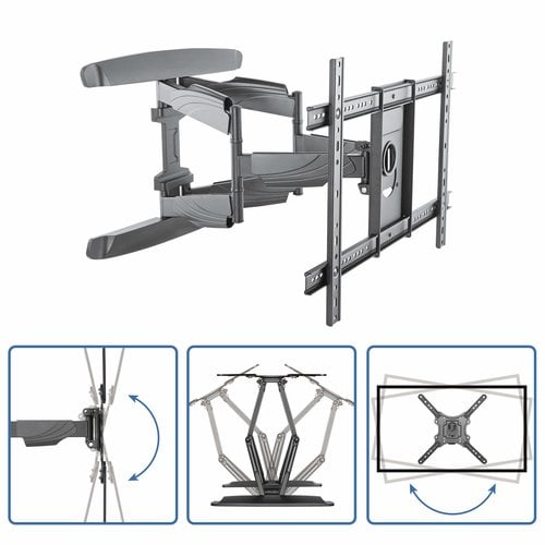 Flat Screen TV Wall Mount - Steel - Achat / Vente sur grosbill.com - 2