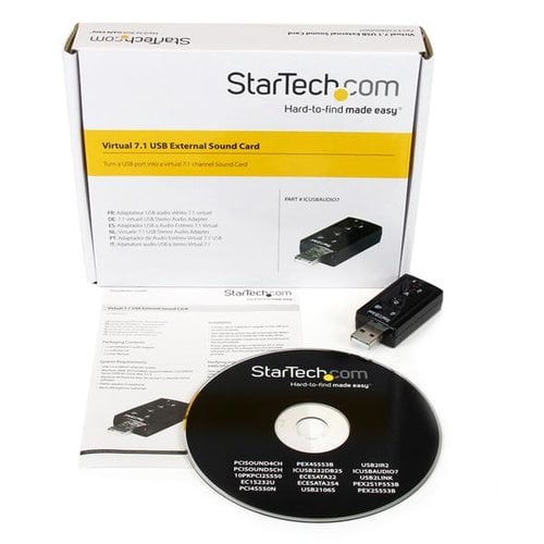 Virtual 7.1 USB Stereo Audio Adapter - Achat / Vente sur grosbill.com - 3