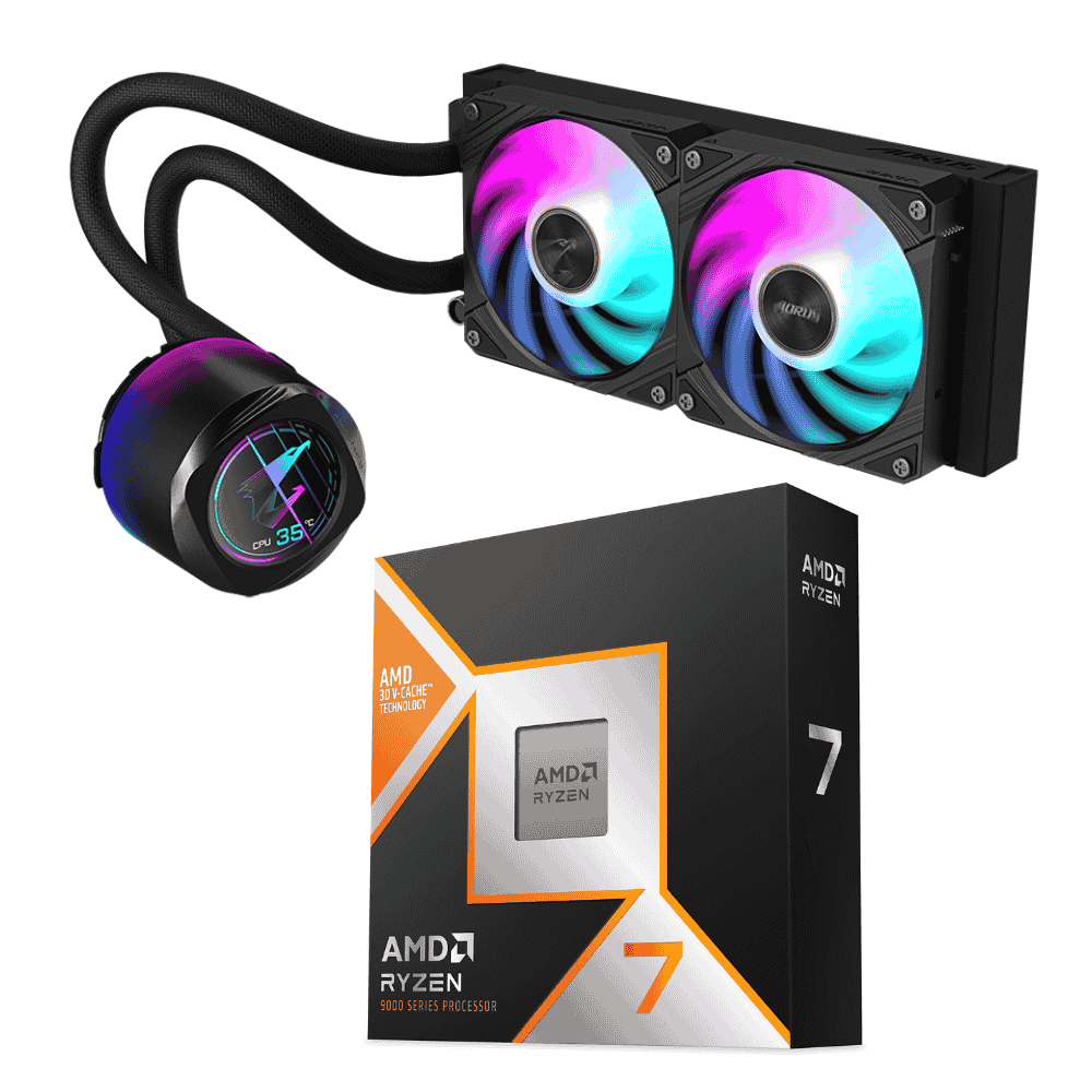 Bundle Ryzen 7 9800X3D + WC WaterForce X 240 - grosbill.com - 0