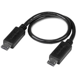 image produit StarTech 8in Micro USB to Micro USB OTG Cable M/M Grosbill