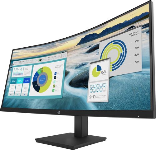 HP P34hc G4 86,4 cm (34") 3440 x 1440 pixels Quad HD LED Noir - Achat / Vente sur grosbill.com - 1